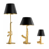 Modern lounge AK47 Gold Silver 18K Gun Floor Lamps for living Bed Table Light Home decor Bedroom Lamp Bedside Lamp