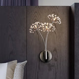 INS Modern Simple LED Bedside Lamp Living Room Bedroom Wedding Dress Shop Decor Crystal Study Dandelion Standing  Floor Light