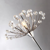 INS Modern Simple LED Bedside Lamp Living Room Bedroom Wedding Dress Shop Decor Crystal Study Dandelion Standing  Floor Light