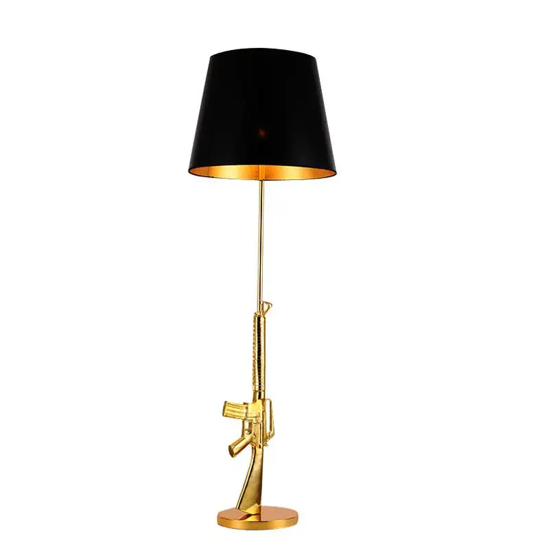 Modern lounge AK47 Gold Silver 18K Gun Floor Lamps for living Bed Table Light Home decor Bedroom Lamp Bedside Lamp