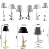 Modern lounge AK47 Gold Silver 18K Gun Floor Lamps for living Bed Table Light Home decor Bedroom Lamp Bedside Lamp