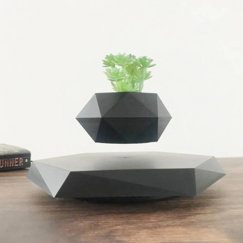 Hot Sale Levitating Air Bonsai Pot Rotation Planters Magnetic Levitation Suspension Flower Floating Pot Potted Plant Desk Decor