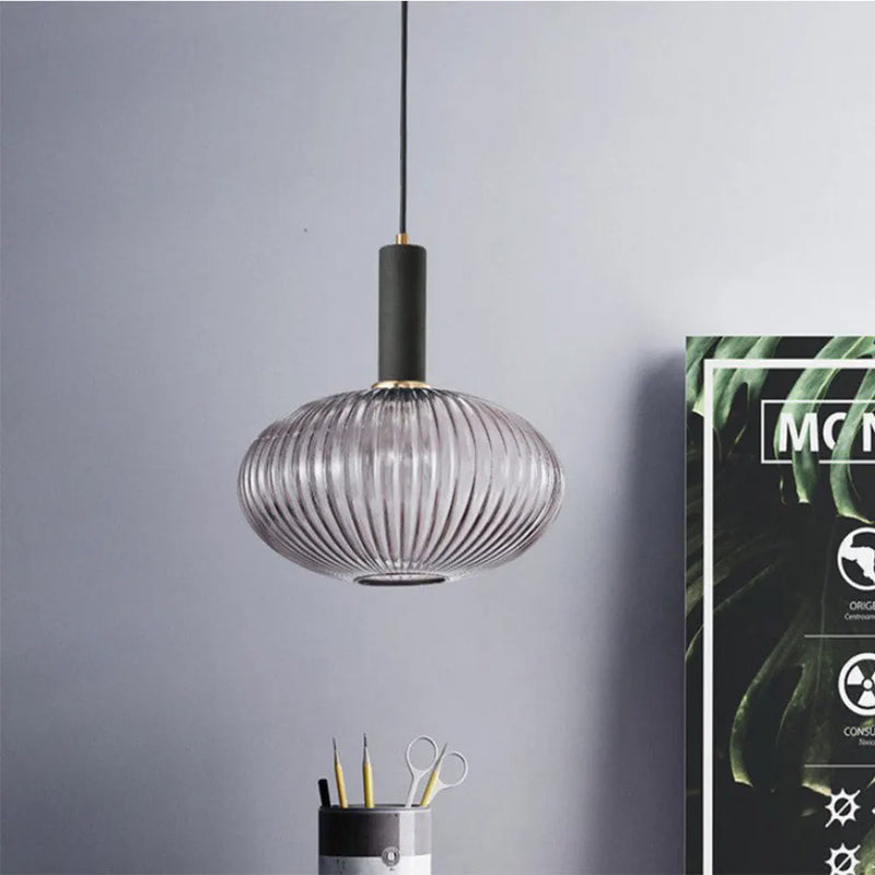 Retro Nordic Glass Pendant Light