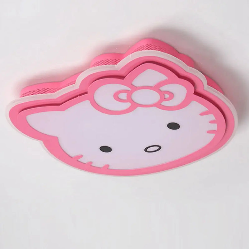 OOVOV Girl's Room Cartoon Kitty LED Ceiling Light Creative Baby Room Kid's Room Princess Room Cat Ceiling Lamp