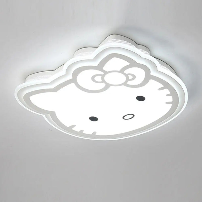 OOVOV Girl's Room Cartoon Kitty LED Ceiling Light Creative Baby Room Kid's Room Princess Room Cat Ceiling Lamp