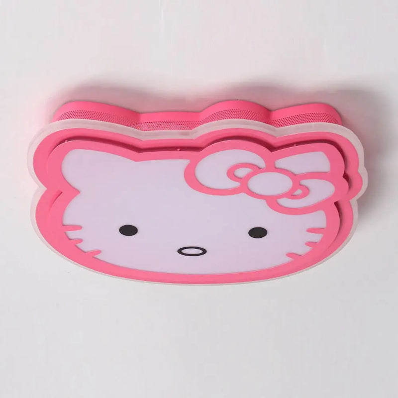 OOVOV Girl's Room Cartoon Kitty LED Ceiling Light Creative Baby Room Kid's Room Princess Room Cat Ceiling Lamp