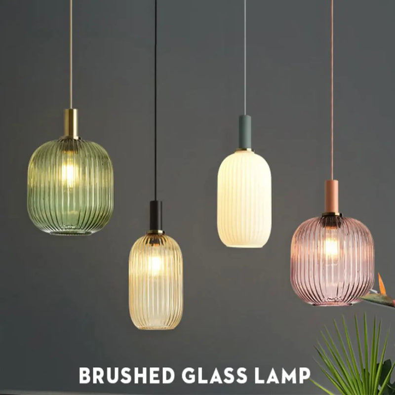 Retro Nordic Glass Pendant Light