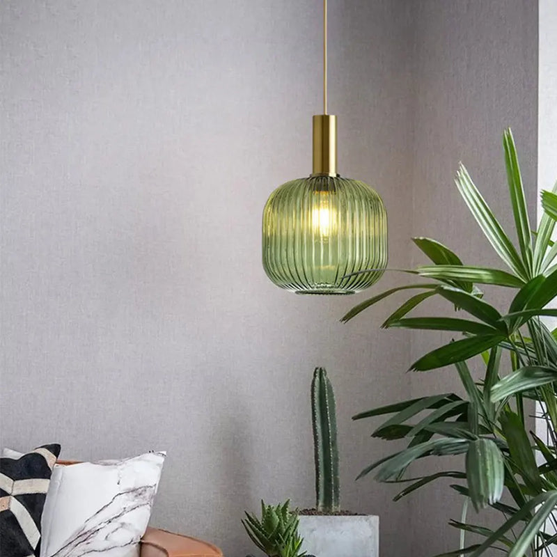 Retro Nordic Glass Pendant Light