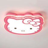 OOVOV Girl's Room Cartoon Kitty LED Ceiling Light Creative Baby Room Kid's Room Princess Room Cat Ceiling Lamp