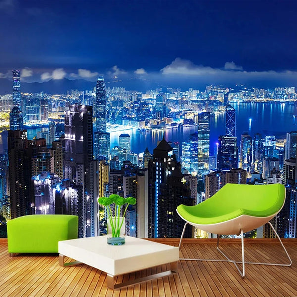 Custom Mural Wallpaper Modern City Scenery 3D Photo Wall Papers Home Decor Living Room Study Room Wall Decor Papel De Parede 3D