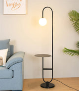 Modern Floor Lamp Nordic Standing Lamp with Round Table Art Deco Floor Lamps for Living Room LED Sofa Floor Lights for Tea Table