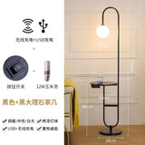 Modern Floor Lamp Nordic Standing Lamp with Round Table Art Deco Floor Lamps for Living Room LED Sofa Floor Lights for Tea Table