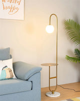 Modern Floor Lamp Nordic Standing Lamp with Round Table Art Deco Floor Lamps for Living Room LED Sofa Floor Lights for Tea Table