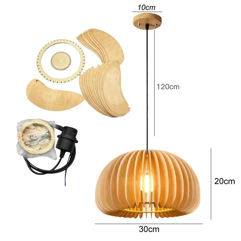 Bamboo Rattan Chandelier