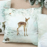 45cm Christmas Pillowcase Cushion Cover Christmas Decorations for Home 2024 Christmas Ornament Gift Navidad Happy New Year 2025