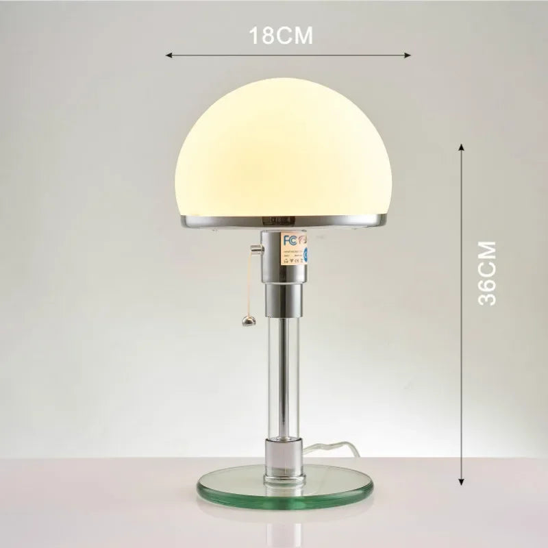 Wilhelm LED Table Lamp Designer Bauhaus Lamp Nordic Bedroom Bedside Simple glass table lamp for Living Room unique lights