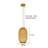 Bamboo Rattan Chandelier