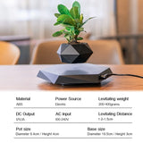 Magnetic Levitating Bonsai Pot Mini Plants Flower Pot Silent Hover Rotation Children Adults Christmas Birthday Gifts Desk Decor