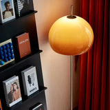 Bauhaus Living Room Retro Glass Table Lamp Gradient Orange Mushroom Floor LampLiving Room Bedroom Atmosphere LED Lamp