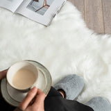 Soft Sheepskin Bedroom Carpet Imitation Wool Pad Long Hair Bedside Rugs Sofa Cushion Rugs Living Room Fluffy Hairy Fur Carpet