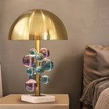 Light Luxury Creative Crystal Table Lamp Colorful Crystal Transparent Bedroom Study Table Lamp Postmodern Table Lamp