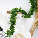 220cm Artificial Plants Green Ivy Fake Leaves Garland Plant Wall Hanging Vine Home Gardan Decoration Wedding Party Wreath Leaves