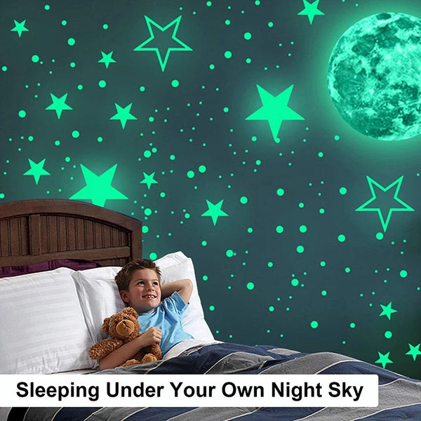 Luminous Star Moon Wall Stickers