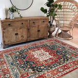 VIKAMA Turkish national style rug Living room rug Moroccan carpet Bedroom Persian style large area coffee table rug