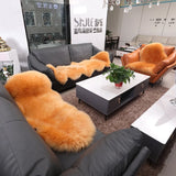 Australian 100% Wool Carpet for Bedroom Bay Window Sofa Bedside Thicken Plush Sheepskin Rug European Bed Rug Fur Integrated Mat