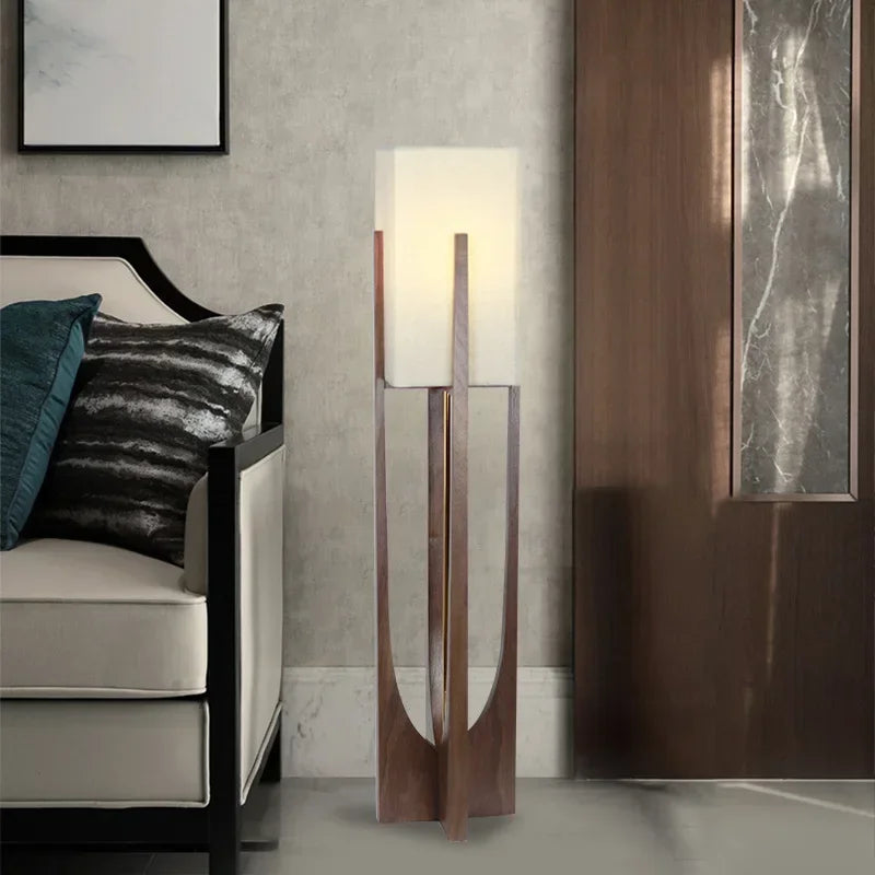 Fairbanks Floor Lamp Wooden Floor Lamp for Living Room Bedroom Sofa Bedside Solid Nordic Designers Floor Lamps