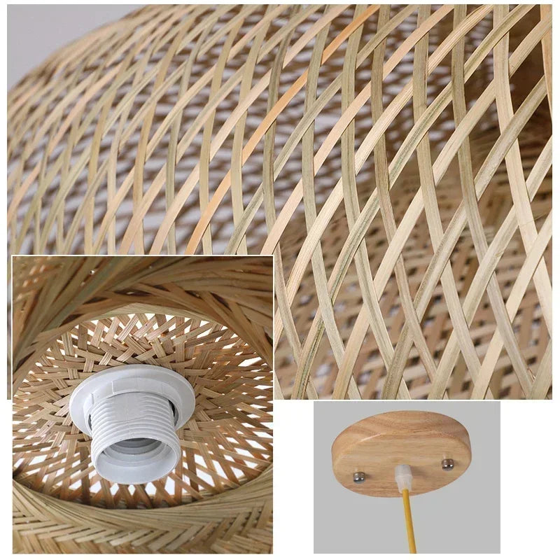 Bamboo Rattan Chandelier