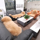 Australian 100% Wool Carpet for Bedroom Bay Window Sofa Bedside Thicken Plush Sheepskin Rug European Bed Rug Fur Integrated Mat