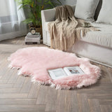 Soft Sheepskin Bedroom Carpet Imitation Wool Pad Long Hair Bedside Rugs Sofa Cushion Rugs Living Room Fluffy Hairy Fur Carpet