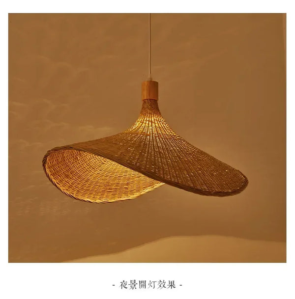 Bamboo Rattan Chandelier