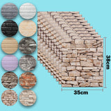 10/20pcs 3D Foam Wall Stickers Self Adhesive Pane Room Decor Waterproof peel and stick Brick Wallpaper for Interior Decoration