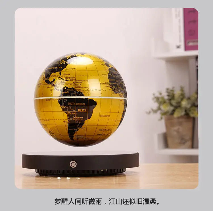 Levitating Lamp Magnetic Levitation Globe LED Earth Floating Rotating Globe Bedside Novelty desktop Gifts  dropshipping 24 Hours