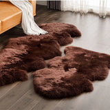 Australian 100% Wool Carpet for Bedroom Bay Window Sofa Bedside Thicken Plush Sheepskin Rug European Bed Rug Fur Integrated Mat