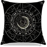 Throw pillowcase mystery witch decorative pillowcase sun and moon pillowcase bohemian sofa cushion cover home décor