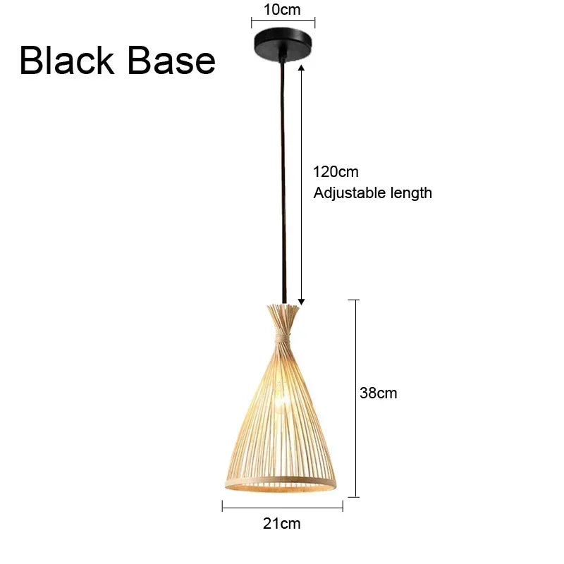 Bamboo Rattan Chandelier