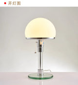 Wilhelm LED Table Lamp Designer Bauhaus Lamp Nordic Bedroom Bedside Simple glass table lamp for Living Room unique lights