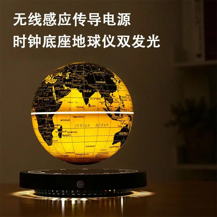 Levitating Lamp Magnetic Levitation Globe LED Earth Floating Rotating Globe Bedside Novelty desktop Gifts  dropshipping 24 Hours