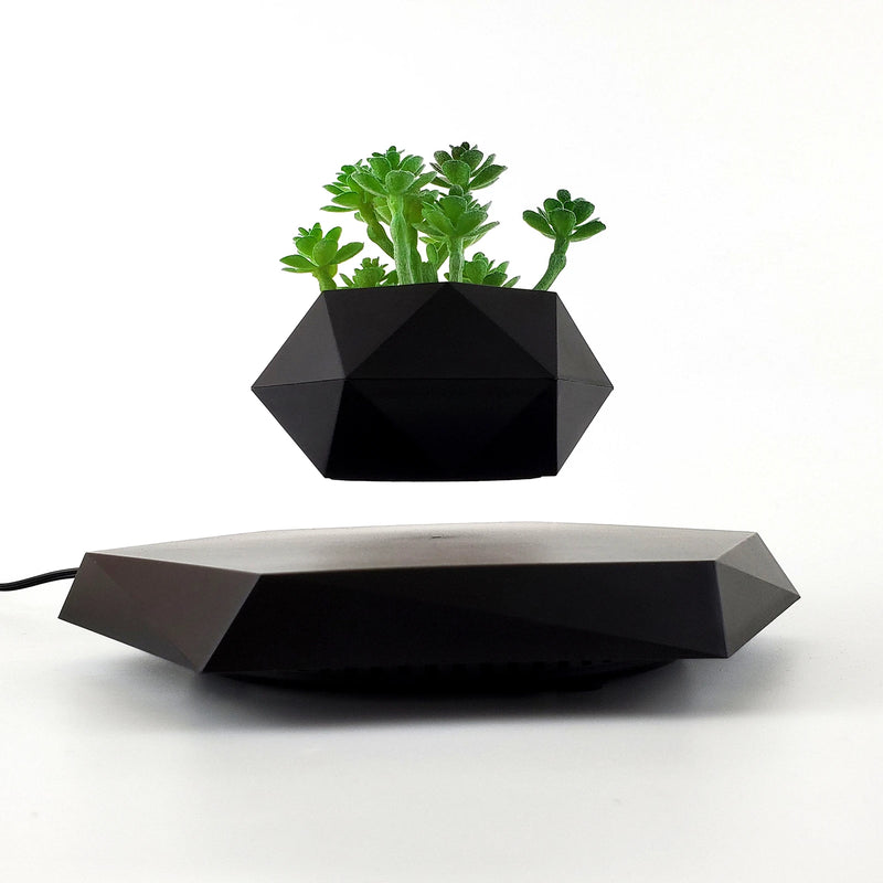 Magnetic Levitating Plant Pot Floating Flower Planter Hovering Rotating Levitation Decor Kids Adult Christmas Birthday Gift