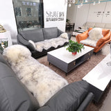 Australian 100% Wool Carpet for Bedroom Bay Window Sofa Bedside Thicken Plush Sheepskin Rug European Bed Rug Fur Integrated Mat