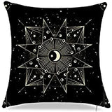 Throw pillowcase mystery witch decorative pillowcase sun and moon pillowcase bohemian sofa cushion cover home décor