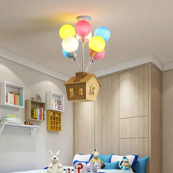 Kids room chandelier for Bedroom Living room nursery Girl chandelier Indoor home art decor balloon ceiling lamp