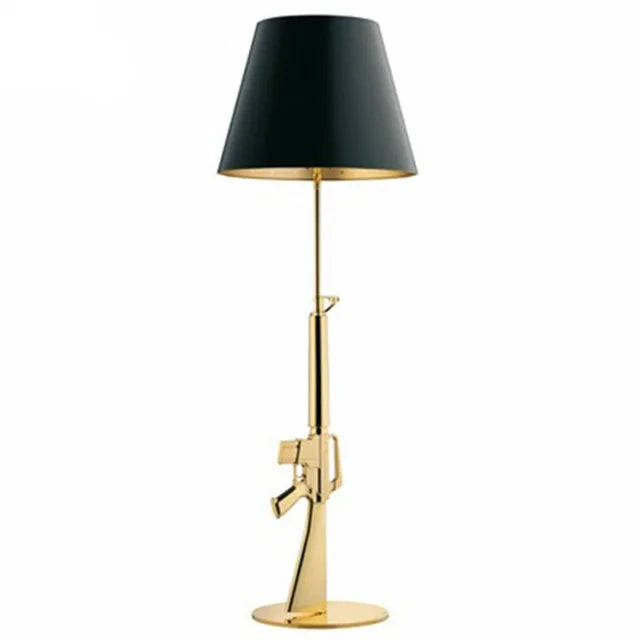 Modern lounge AK47 Gold Silver 18K Gun Floor Lamps for living Bed Table Light Home decor Bedroom Lamp Bedside Lamp