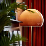 Bauhaus Living Room Retro Glass Table Lamp Gradient Orange Mushroom Floor LampLiving Room Bedroom Atmosphere LED Lamp