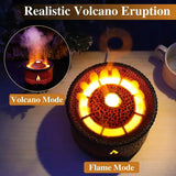 NEW 360ml Portable  Diffuser, Simulated Volcano Design Essential Oil Diffuser, Decorative Air Humidifier with Night Light, Fragr