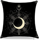 Throw pillowcase mystery witch decorative pillowcase sun and moon pillowcase bohemian sofa cushion cover home décor