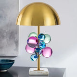 Light Luxury Creative Crystal Table Lamp Colorful Crystal Transparent Bedroom Study Table Lamp Postmodern Table Lamp